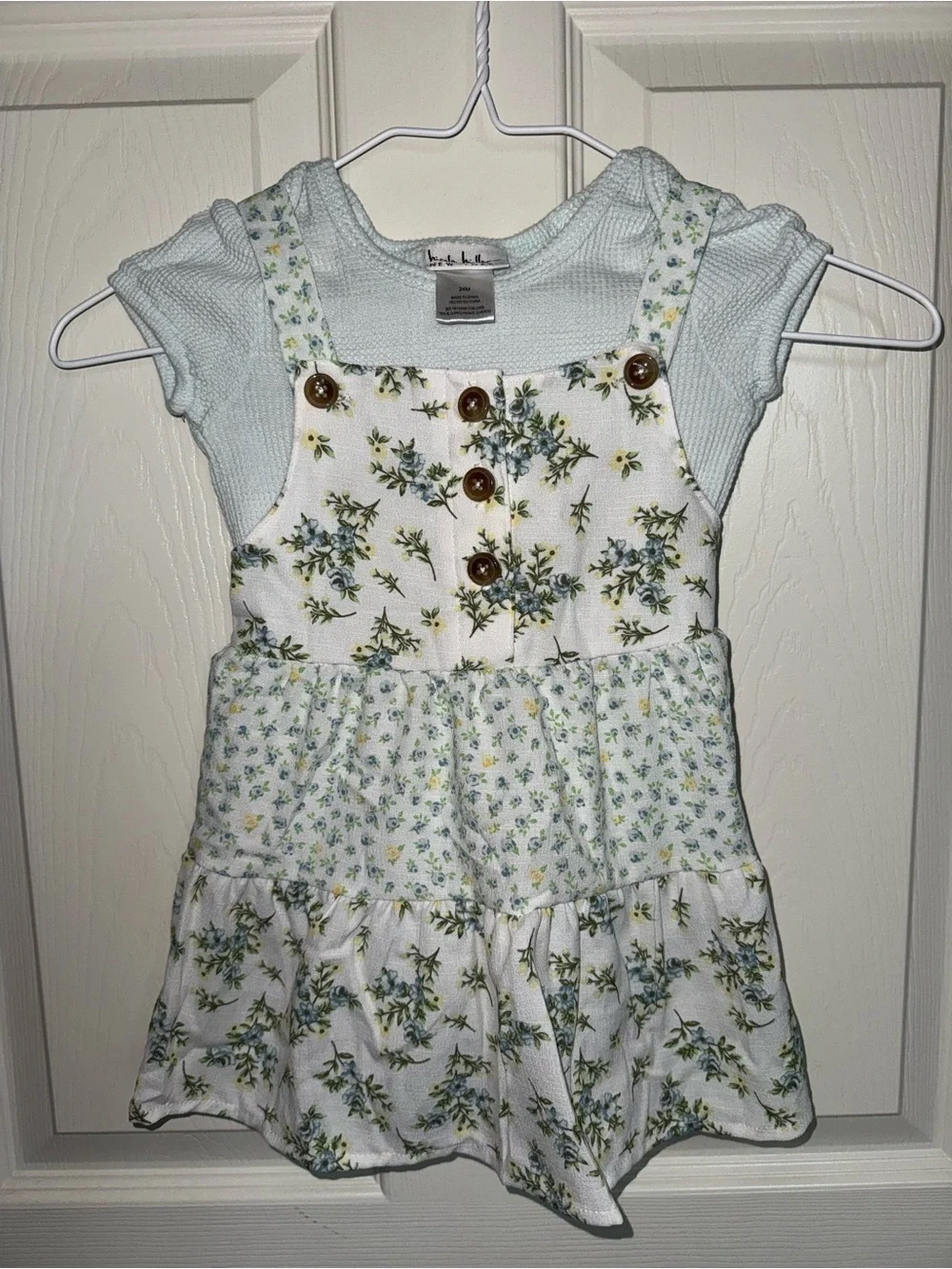 Nicole Miller Girls 18-24M 2pc Floral Dress Set